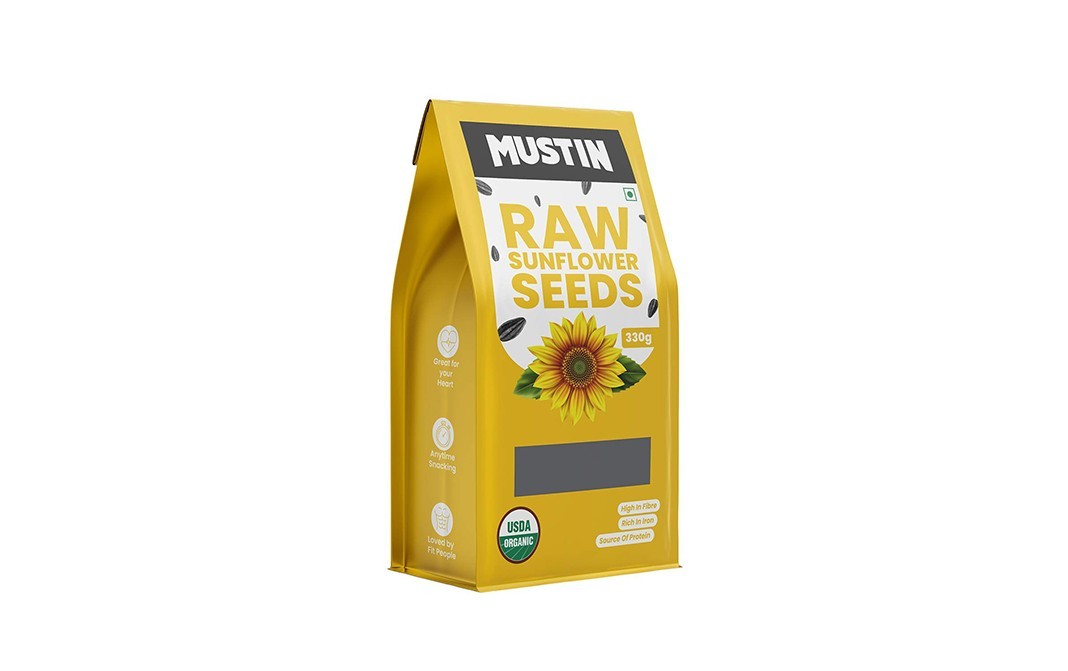 Mustin Raw Sunflower Seeds    Pack  330 grams